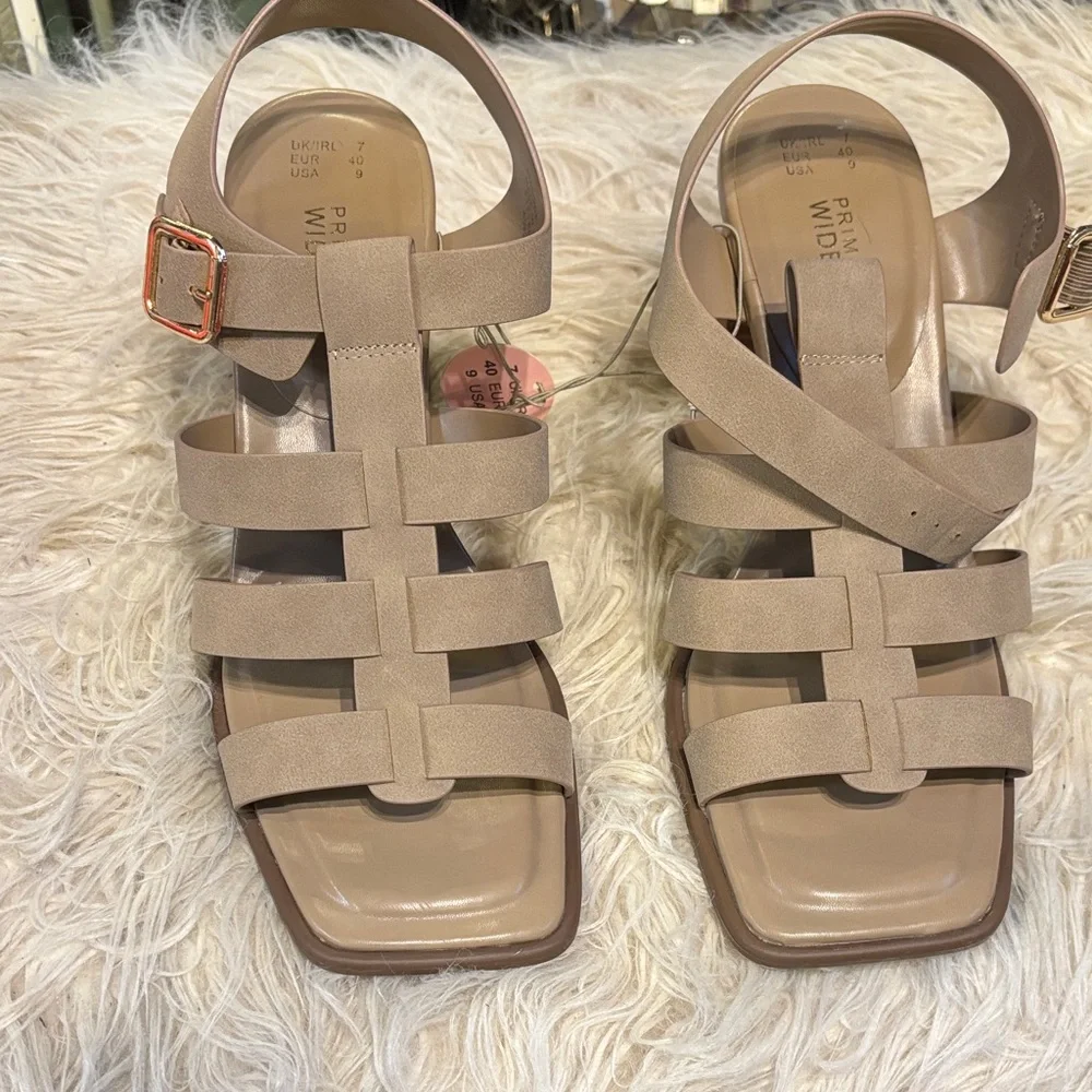 Primark Taupe Strappy Sandals - Picture 1 of 4